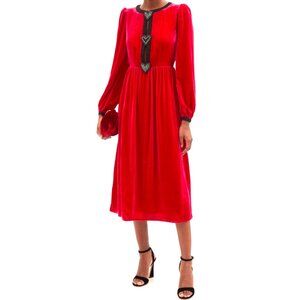 Saloni Crew Neck Midi Length Dress Size: XS/S |  UK6 NEW